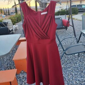 Belle Pogue red dress